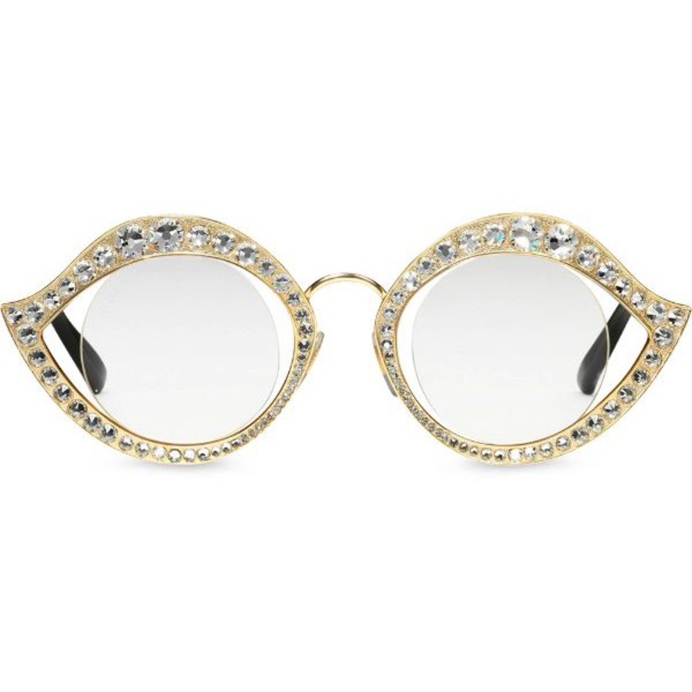 Gucci Bling Cat Eye Glasses (Genuine)